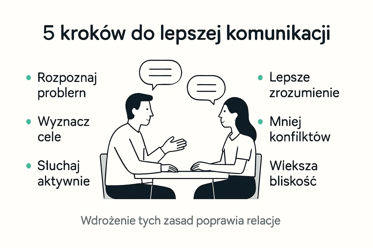 Schemat skutecznej komunikacji w związku, krok po kroku