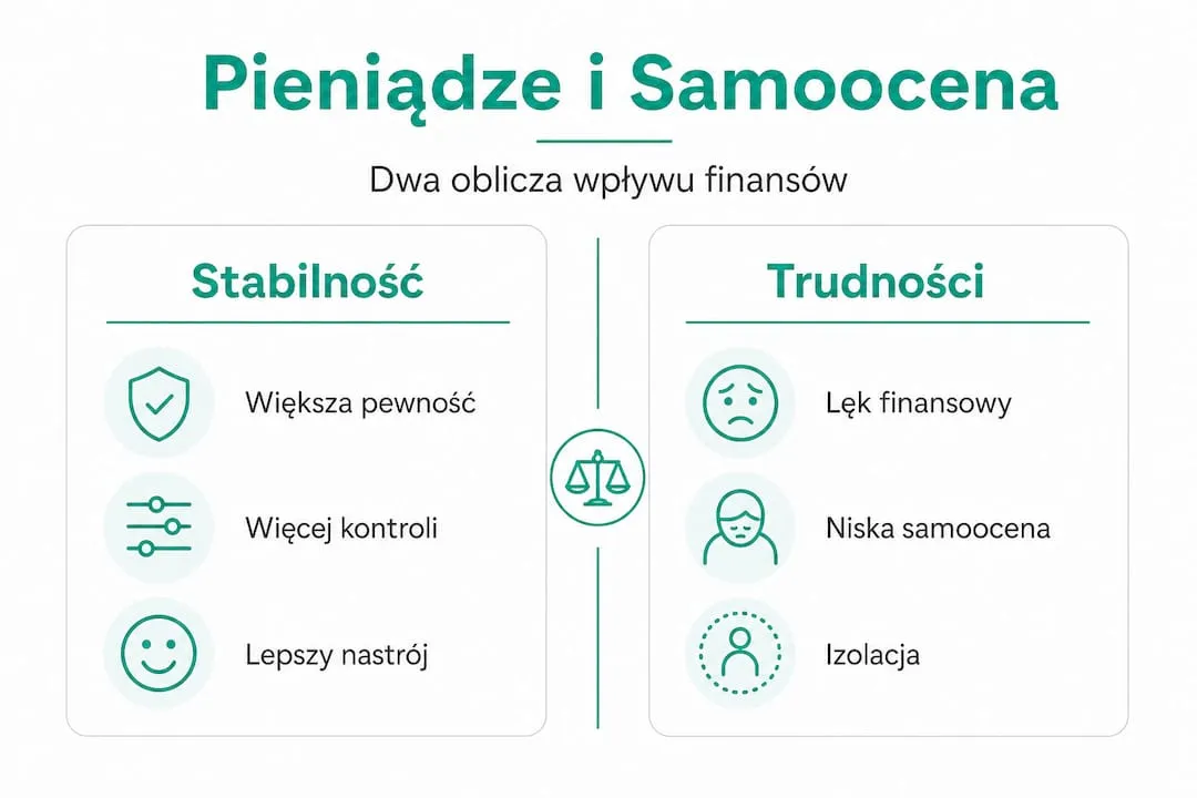 Infografika: równowaga finansowa a wyzwania emocjonalne