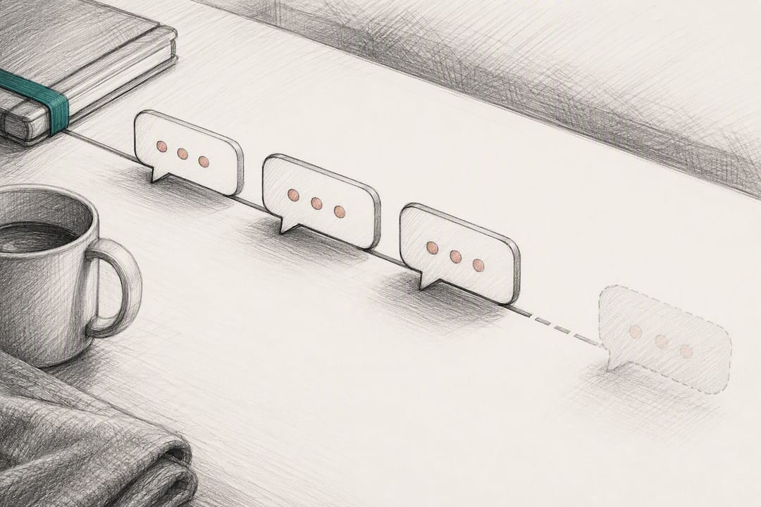 Ilustracja przerwanej komunikacji cyfrowej